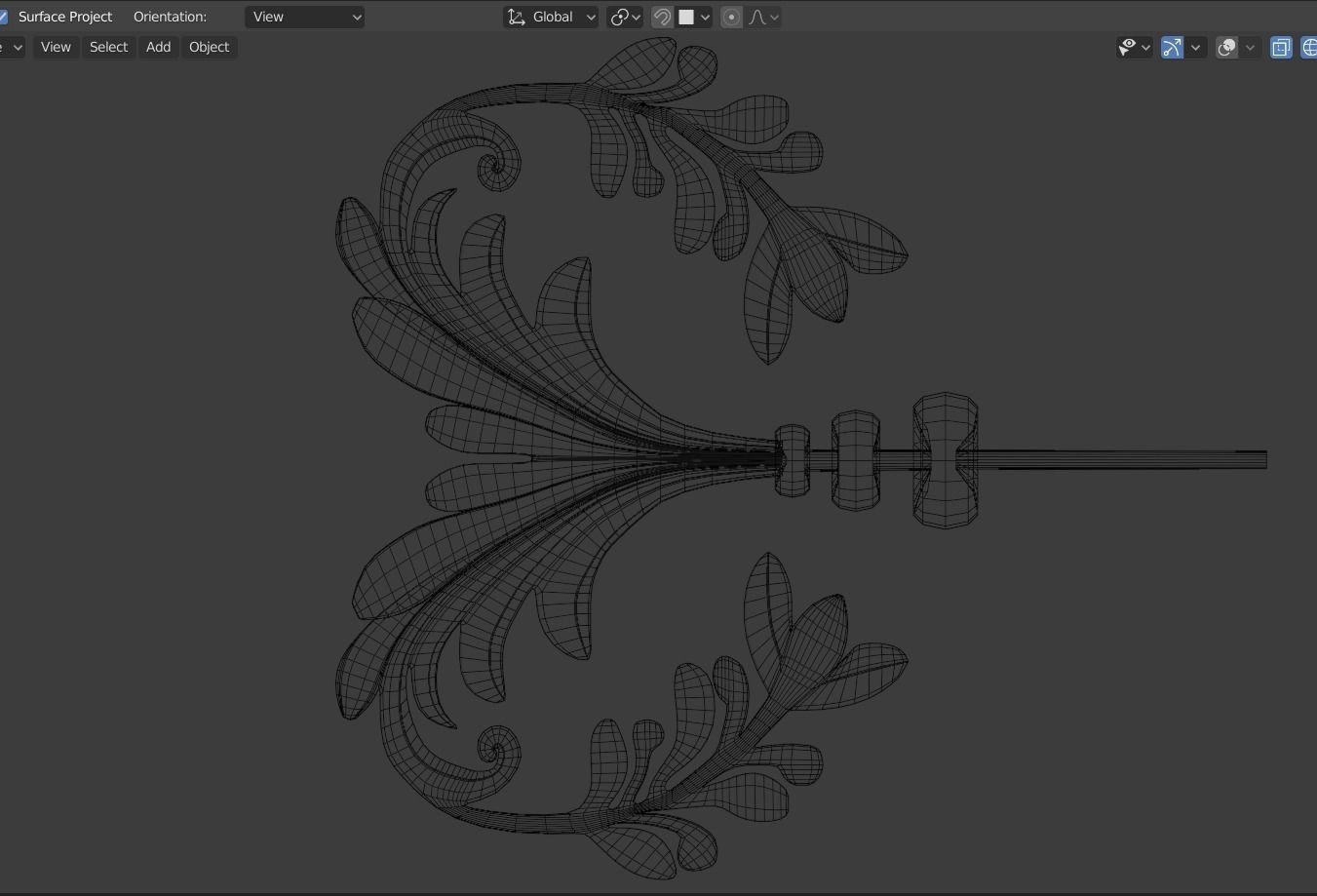 ornament baroque V3 3D model_14