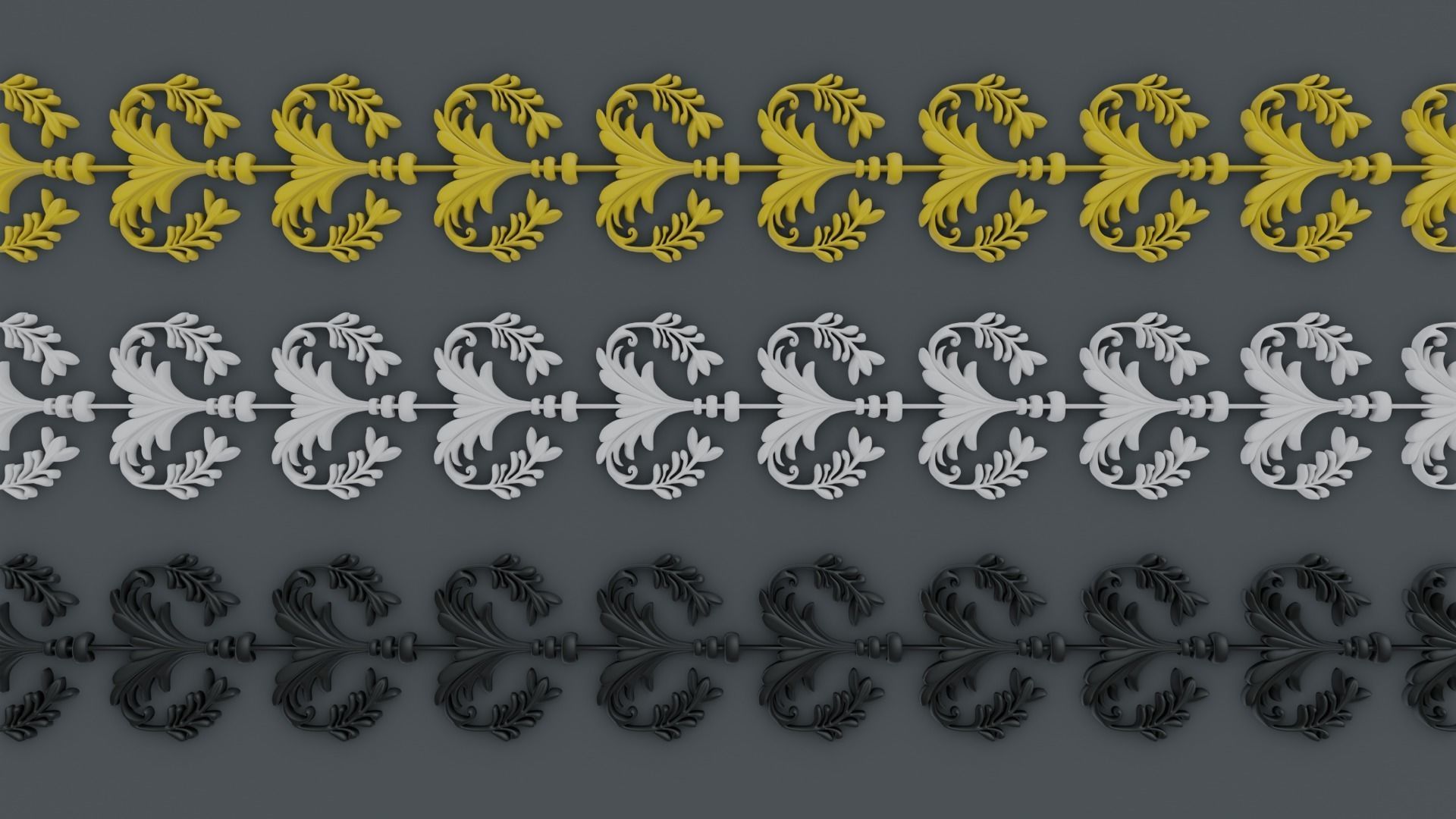 ornament baroque V3 3D model_7