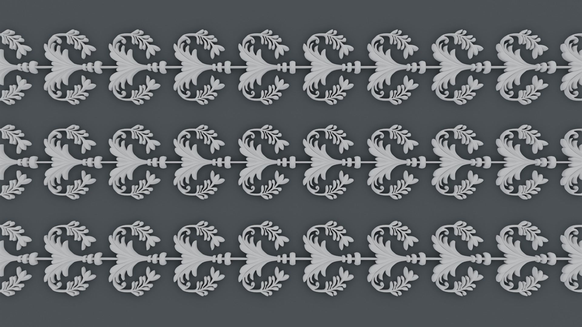 ornament baroque V3 3D model_1