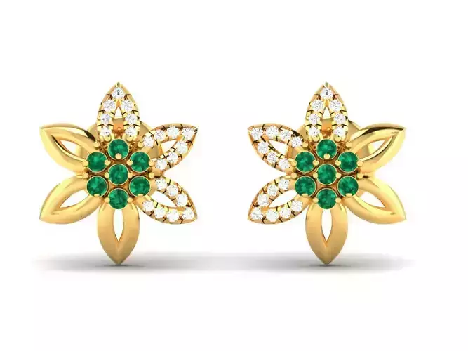 Women earrings 3dm render detail 3D print model