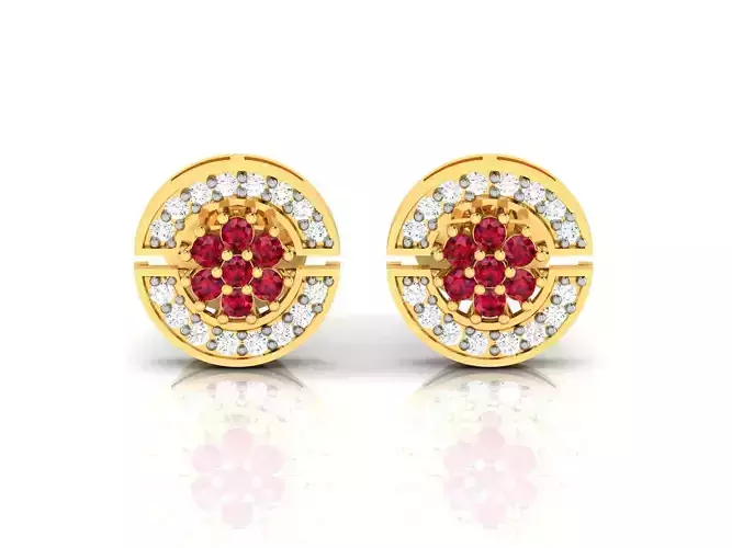 Women earrings 3dm render detail 3D print model