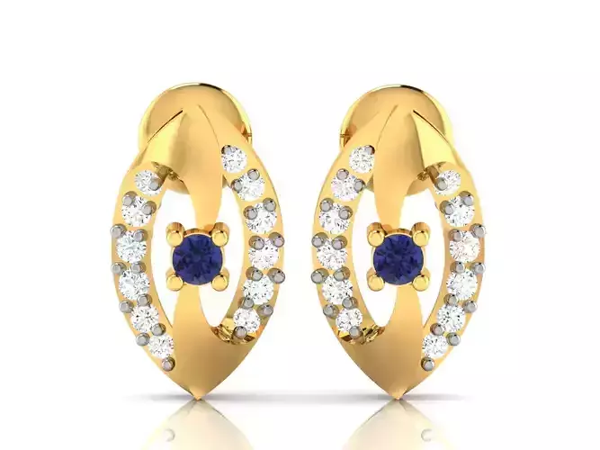 Women earrings 3dm render detail 3D print model