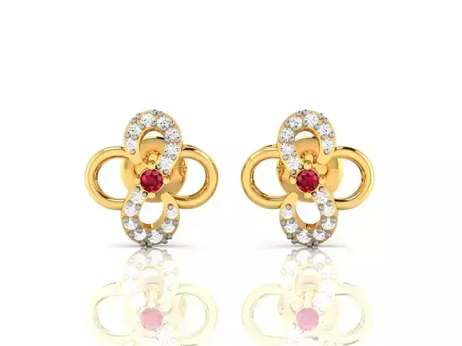 Women earrings 3dm render detail 3D print model