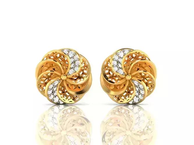 Women earrings 3dm render detail 3D print model