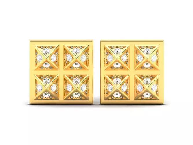 Women earrings 3dm render detail 3D print model