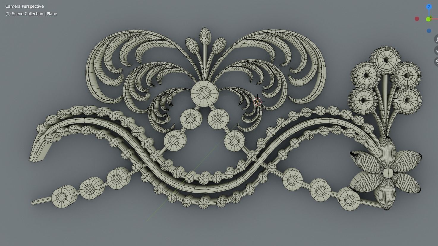 ornament baroque V5 3D model_7