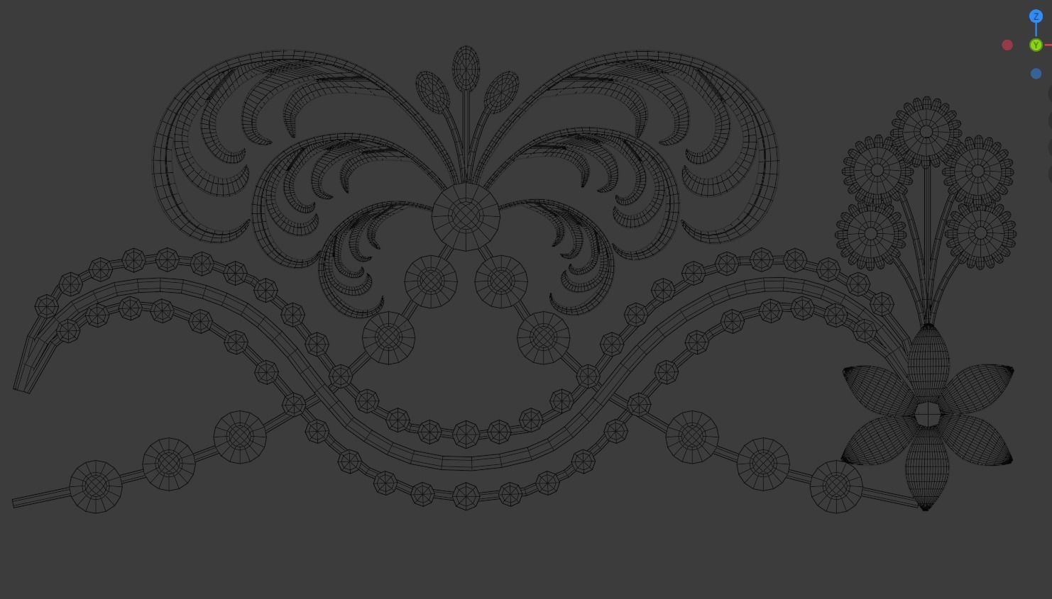 ornament baroque V5 3D model_8