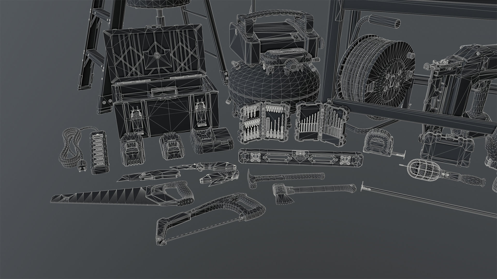 Power Tools Pack Low-poly 3D model_22