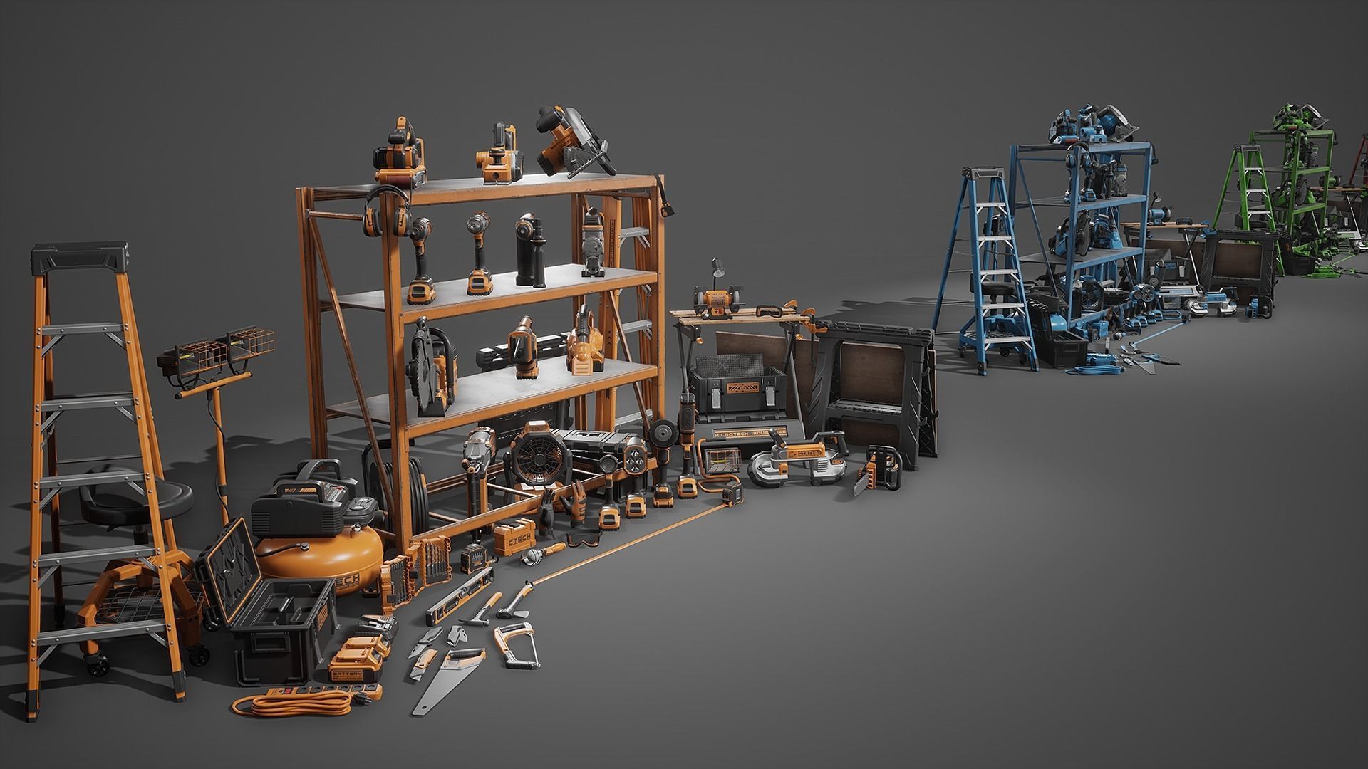 Power Tools Pack Low-poly 3D model_16