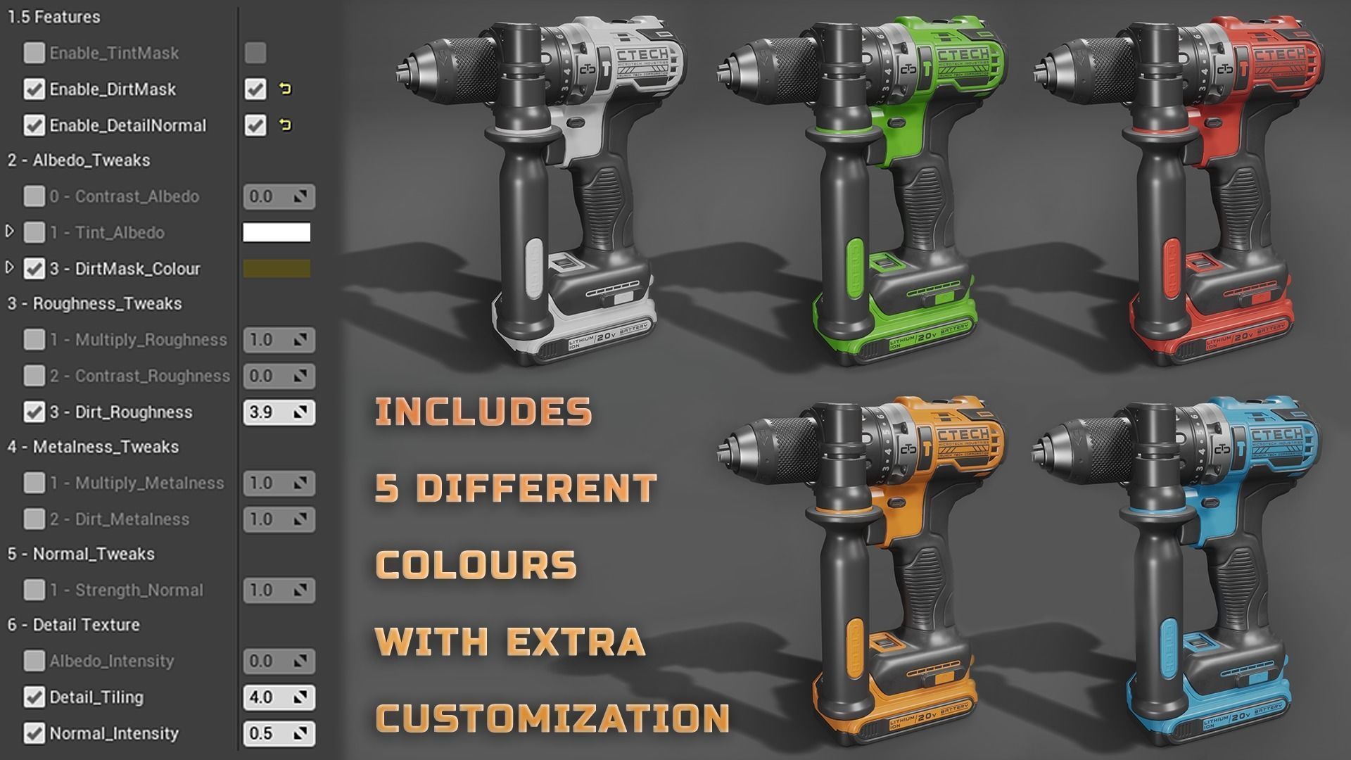 Power Tools Pack Low-poly 3D model_2