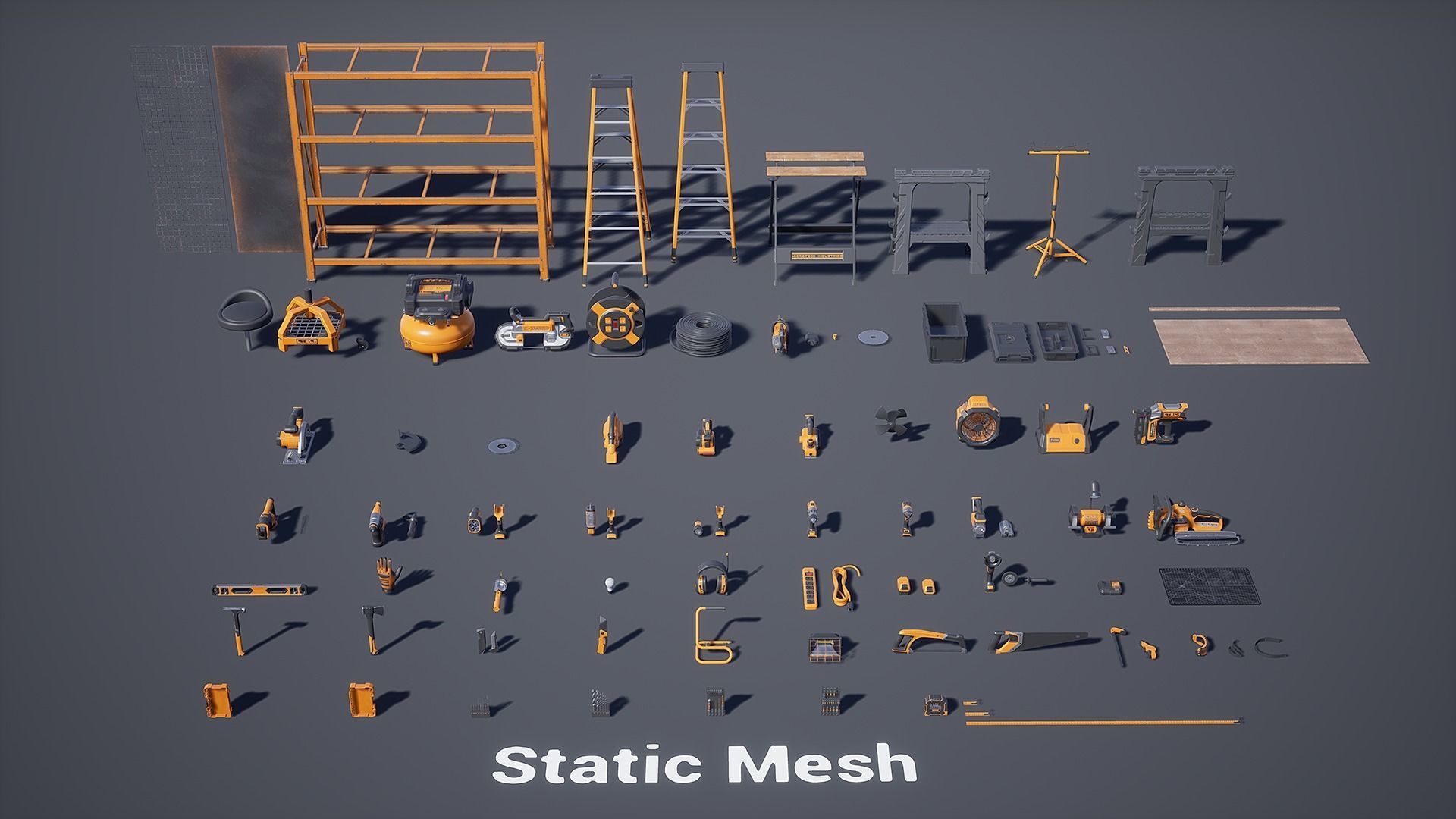 Power Tools Pack Low-poly 3D model_18