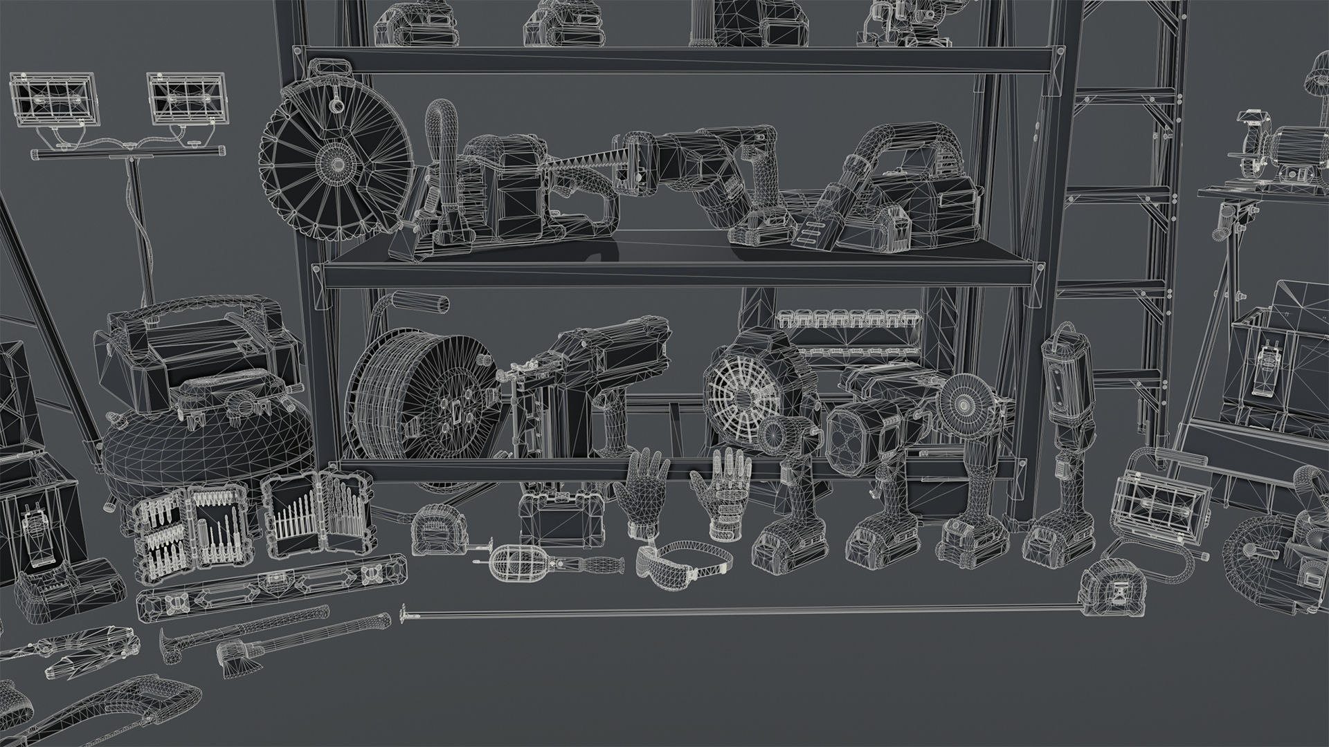 Power Tools Pack Low-poly 3D model_24