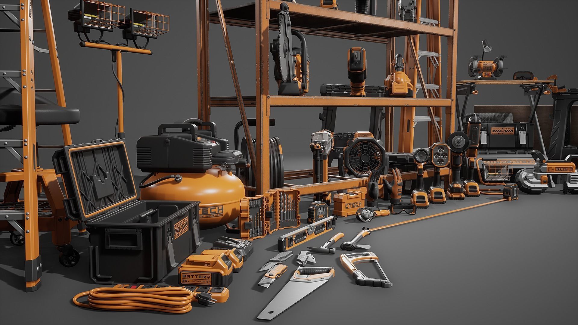 Power Tools Pack Low-poly 3D model_17
