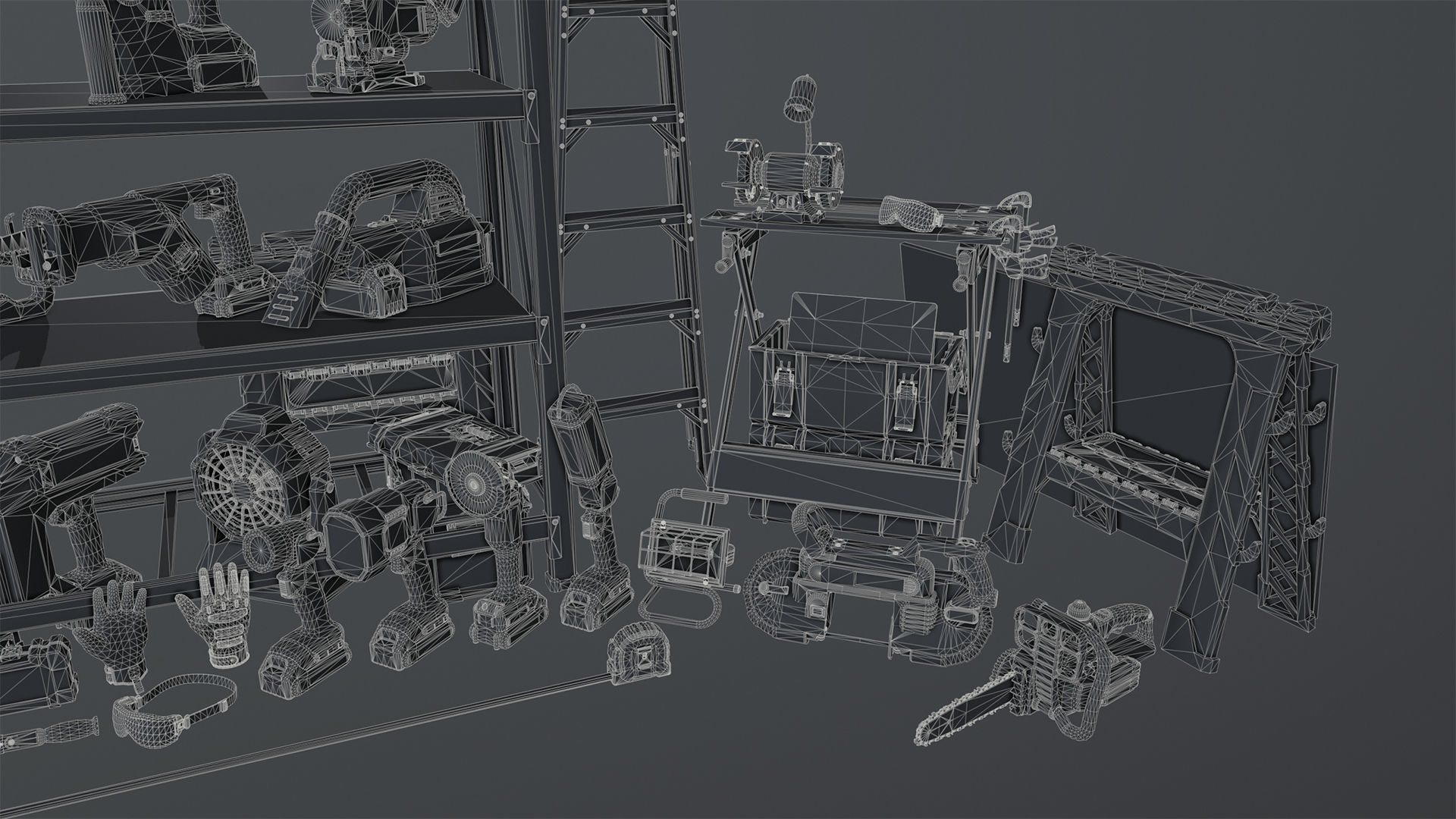 Power Tools Pack Low-poly 3D model_25