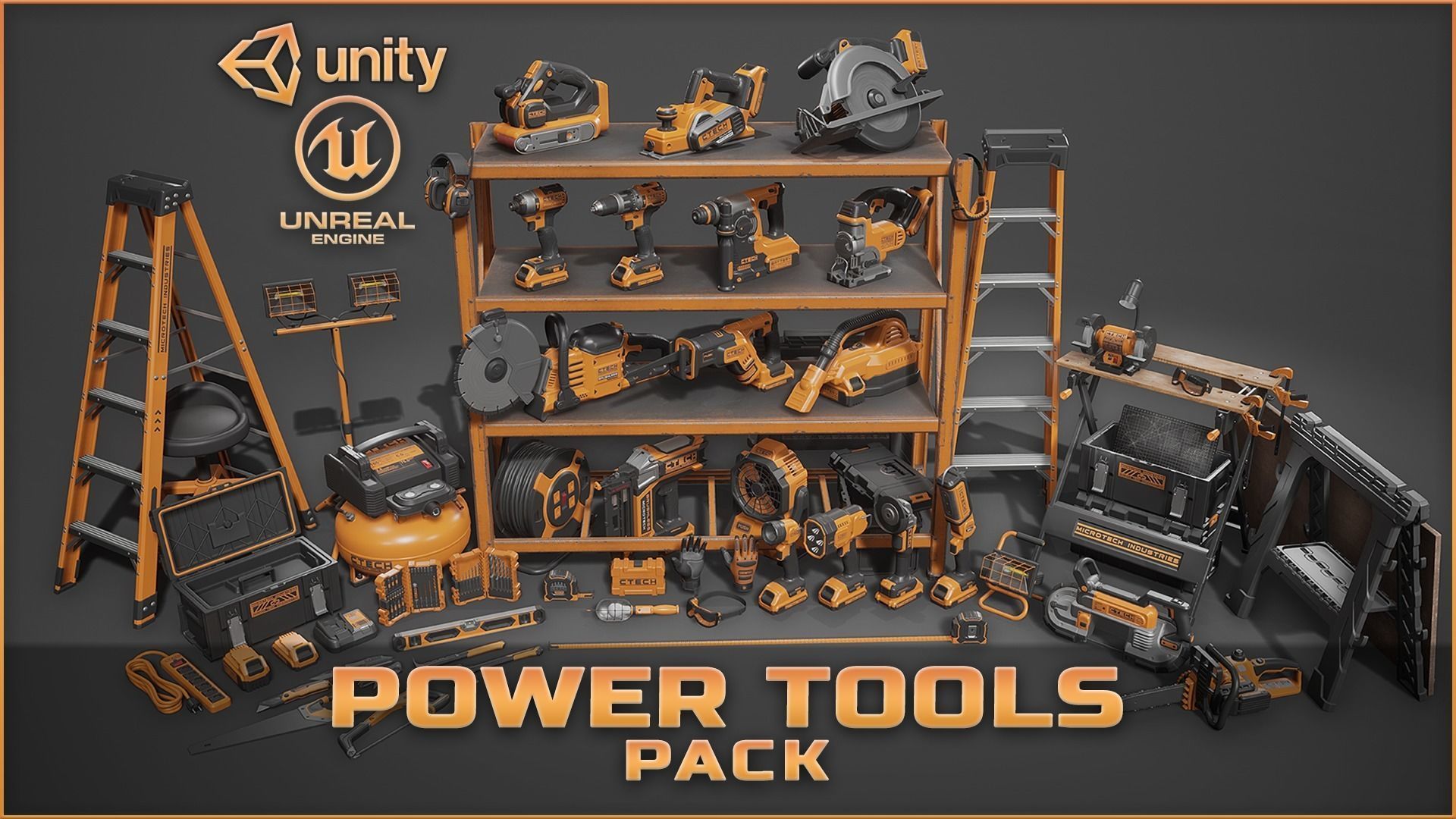 Power Tools Pack Low-poly 3D model_27