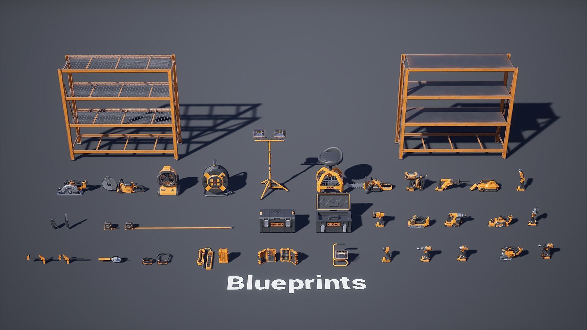 Power Tools Pack Low-poly 3D model_19