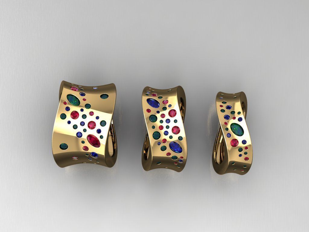 TW079- Diamond ring 3D print model_5