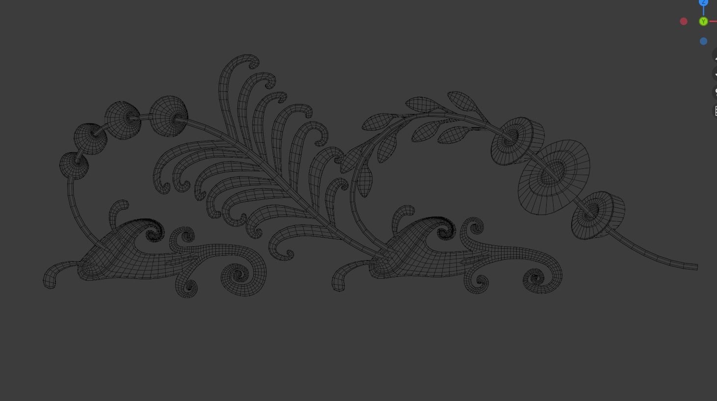 ornament baroque V6 3D model_15