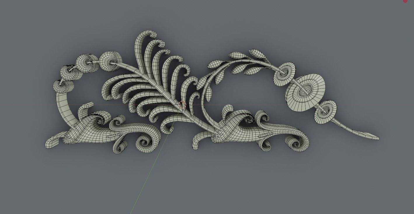 ornament baroque V6 3D model_13