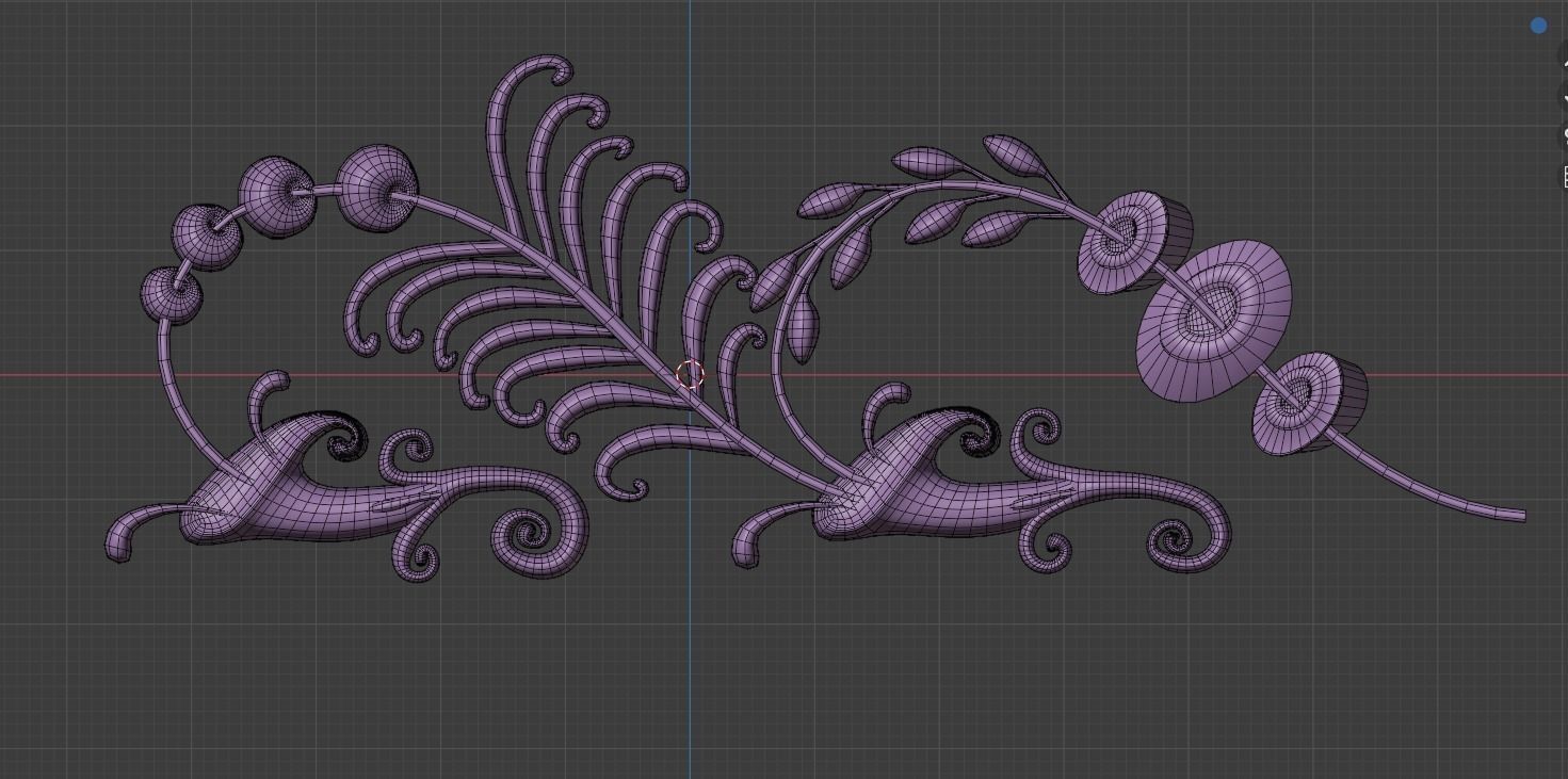 ornament baroque V6 3D model_14