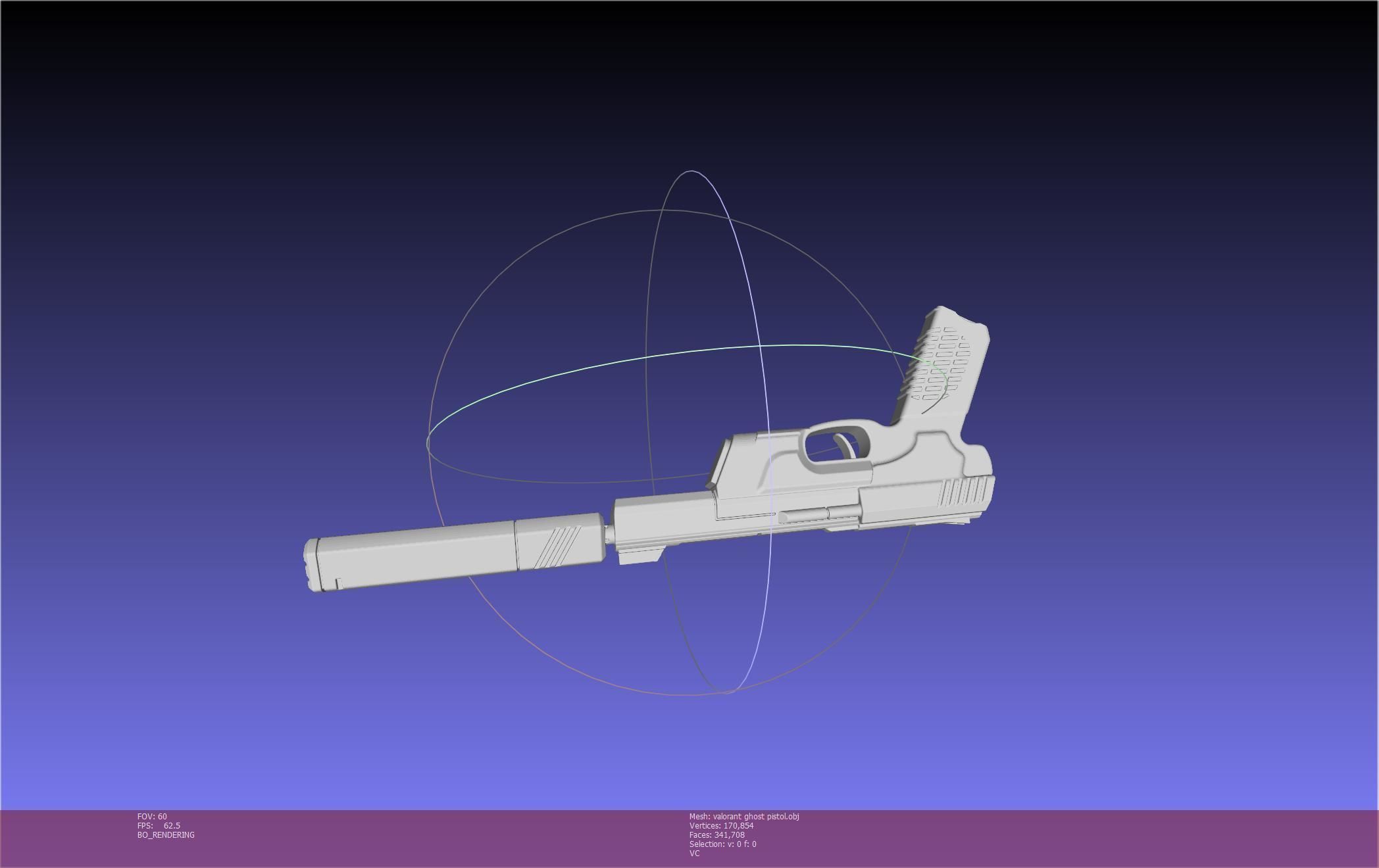 Valorant Ghost Pistol Basic Model 3D model_33