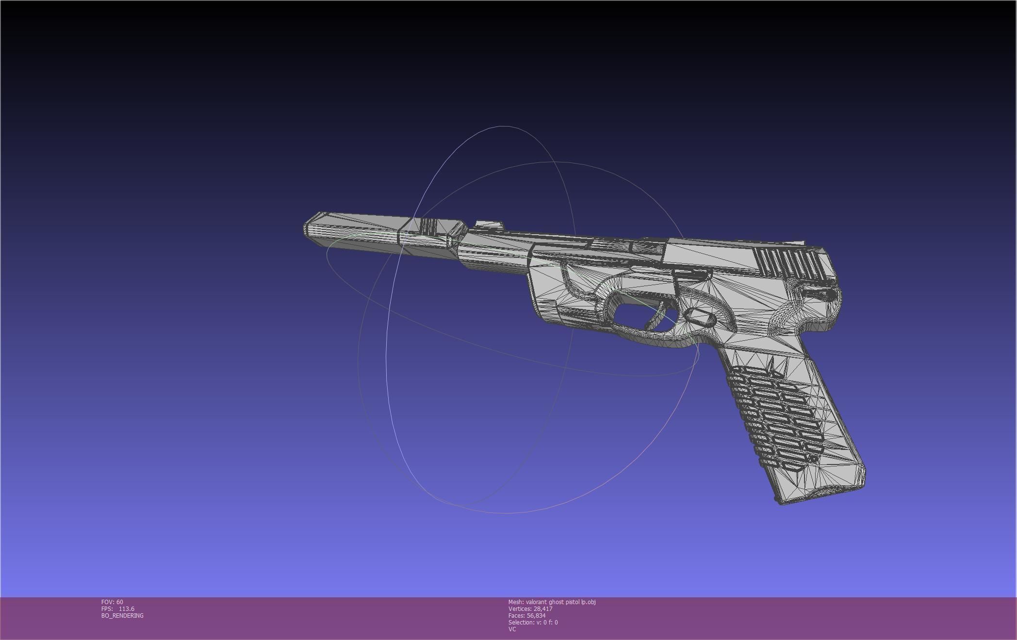 Valorant Ghost Pistol Basic Model 3D model_140