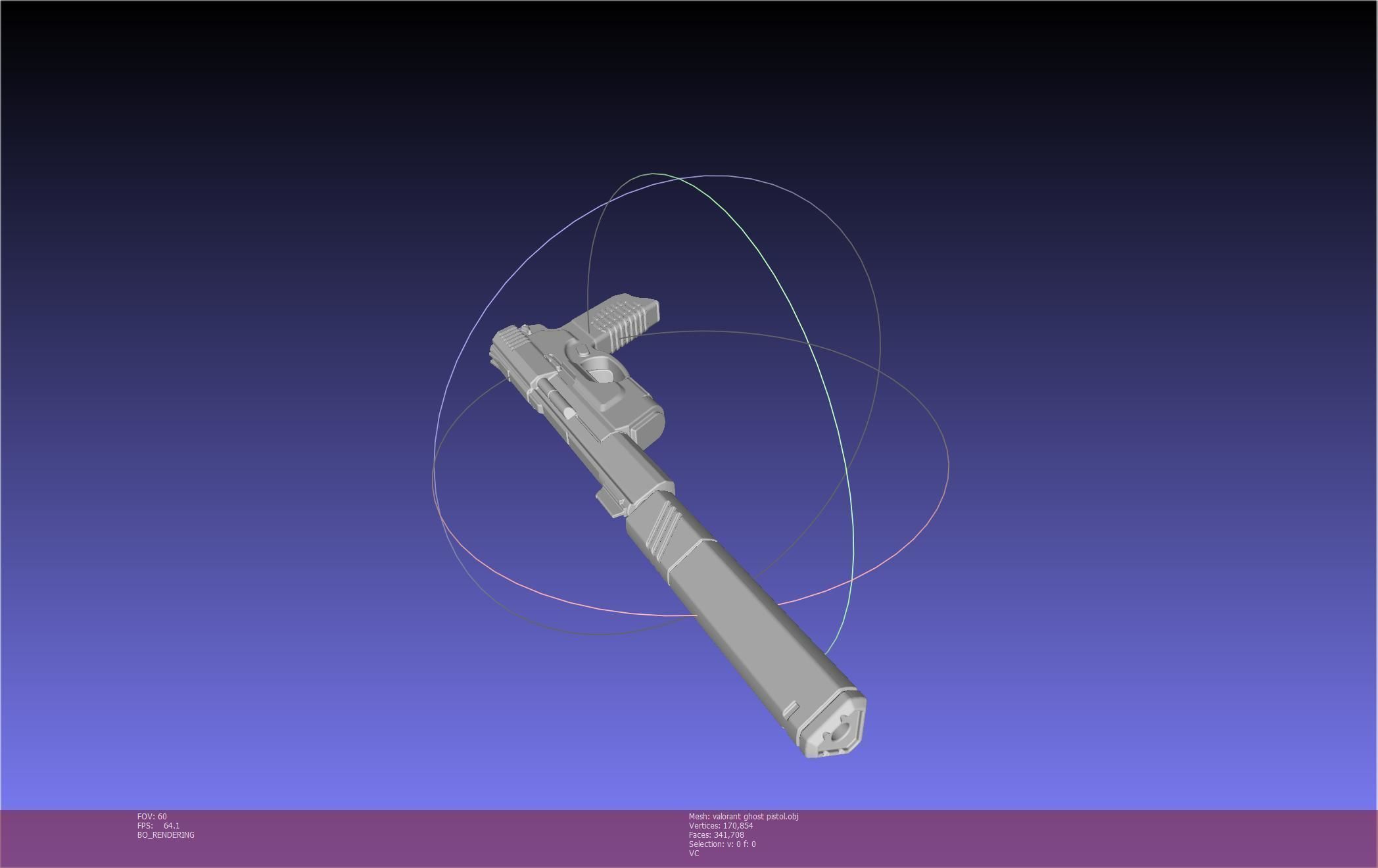 Valorant Ghost Pistol Basic Model 3D model_22