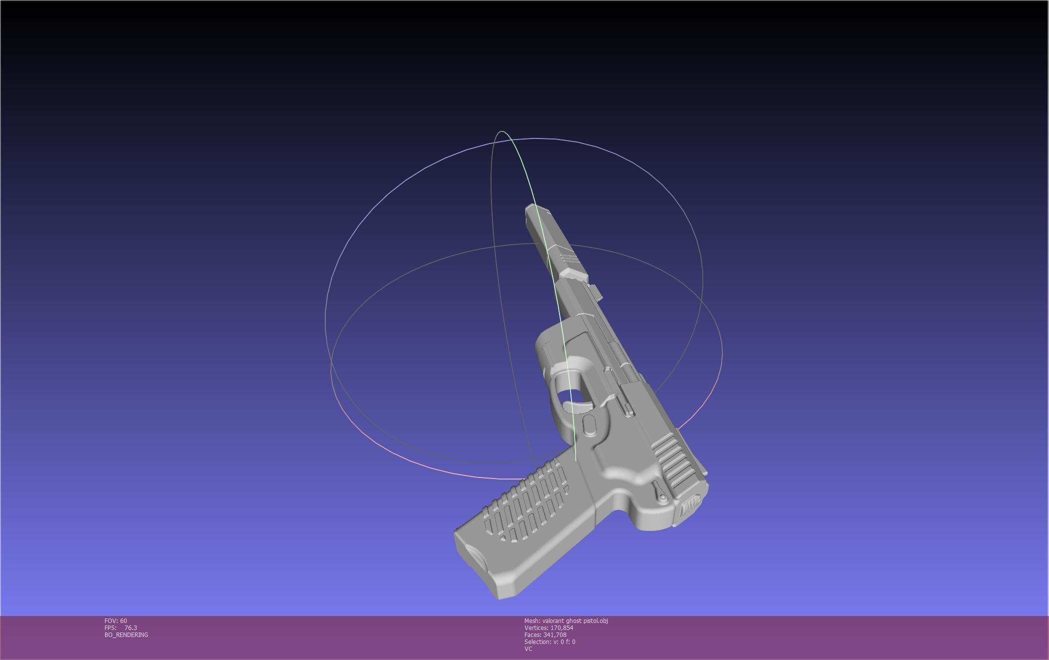 Valorant Ghost Pistol Basic Model 3D model_25