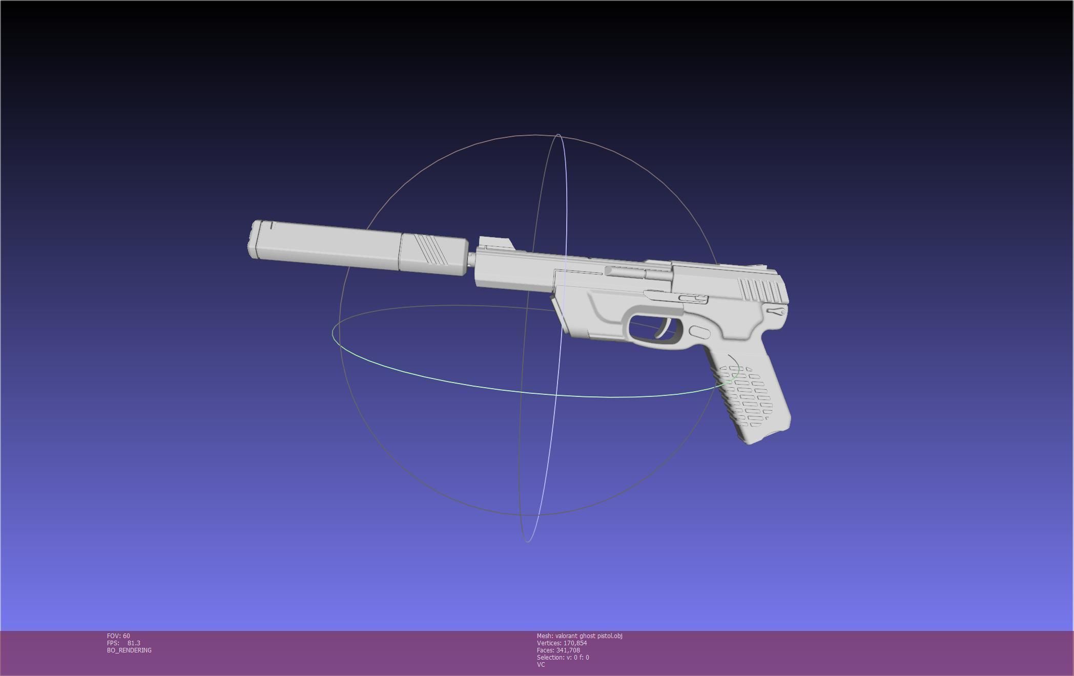 Valorant Ghost Pistol Basic Model 3D model_13