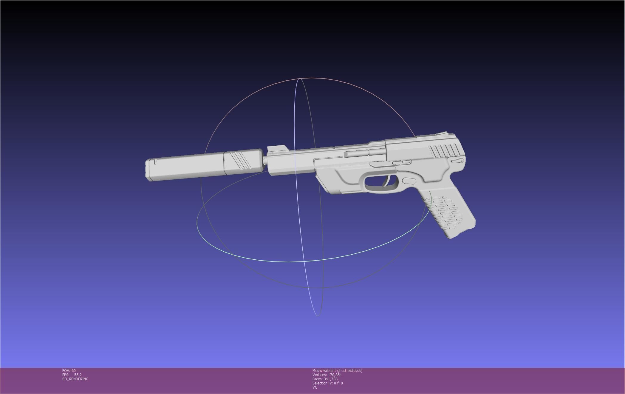 Valorant Ghost Pistol Basic Model 3D model_9