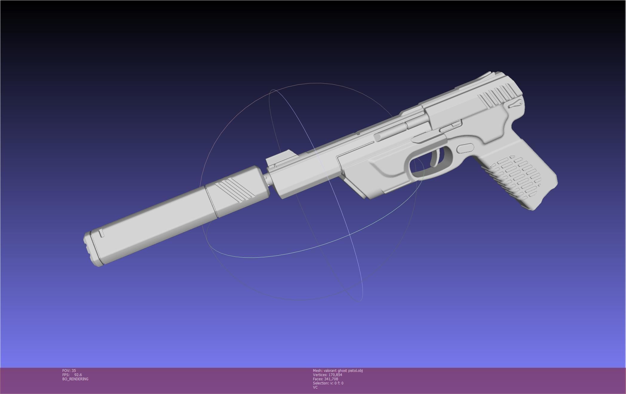 Valorant Ghost Pistol Basic Model 3D model_102