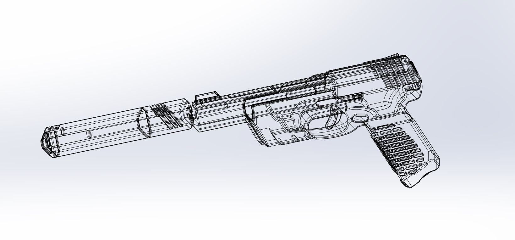 Valorant Ghost Pistol Basic Model 3D model_3
