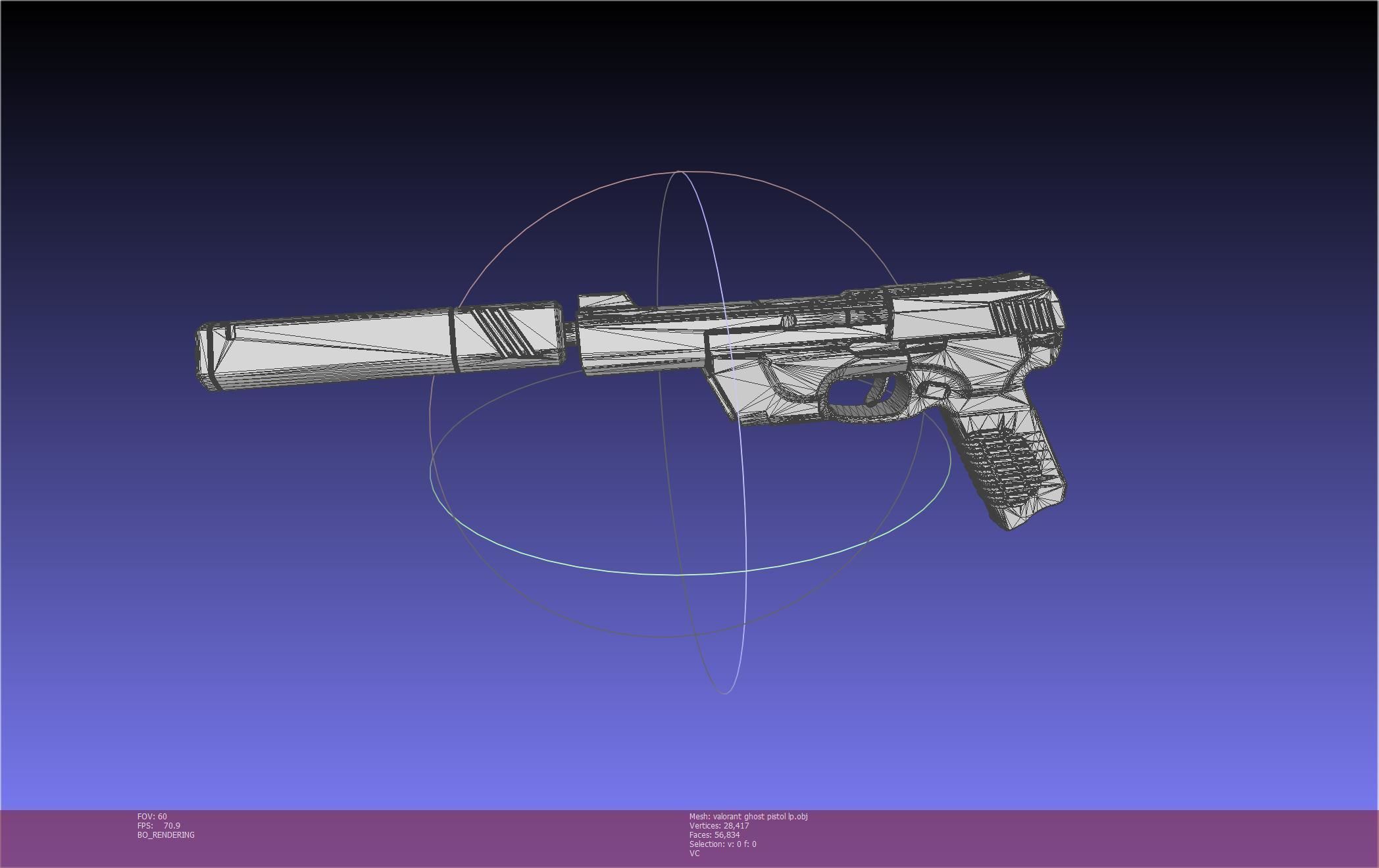 Valorant Ghost Pistol Basic Model 3D model_131