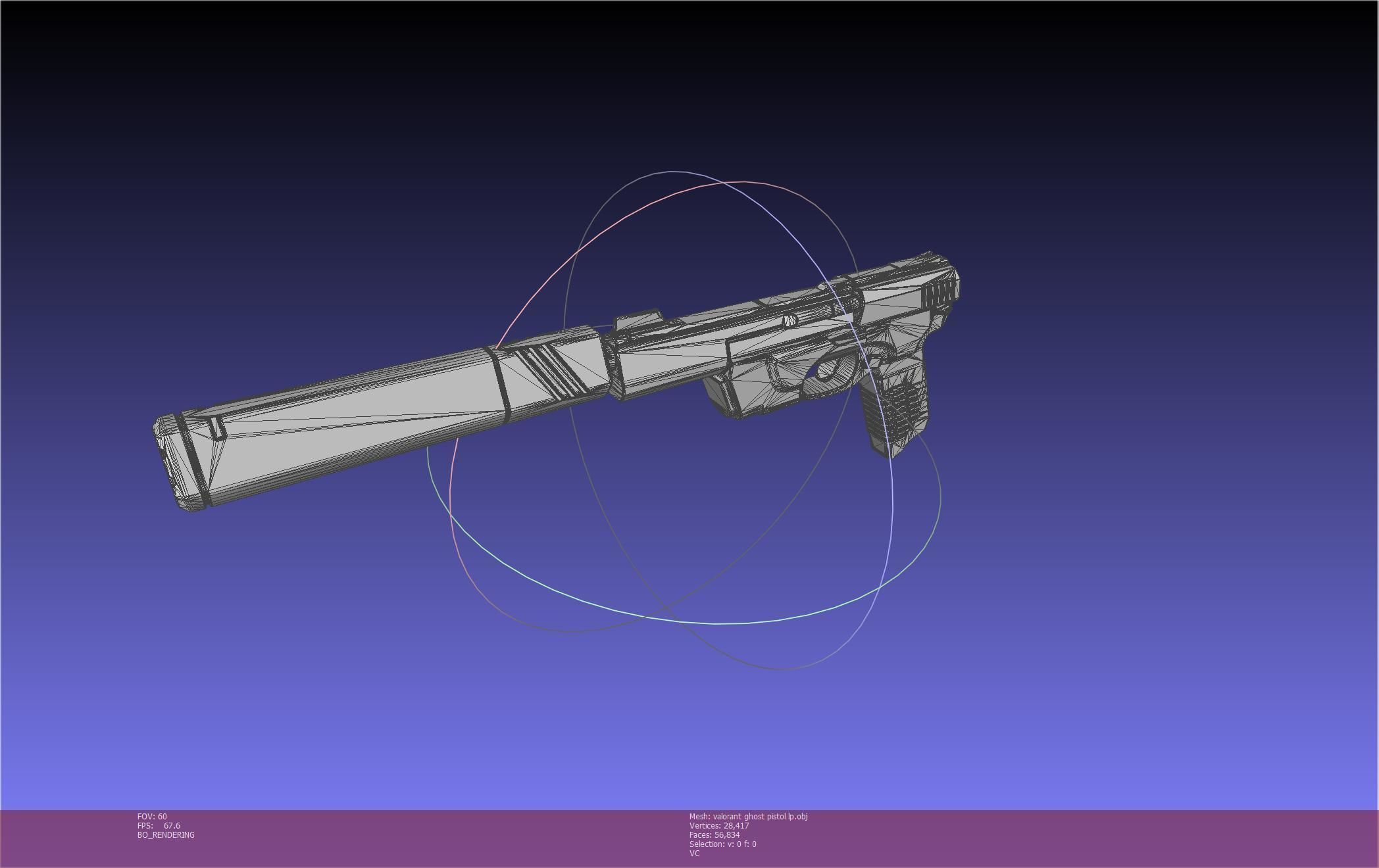 Valorant Ghost Pistol Basic Model 3D model_136