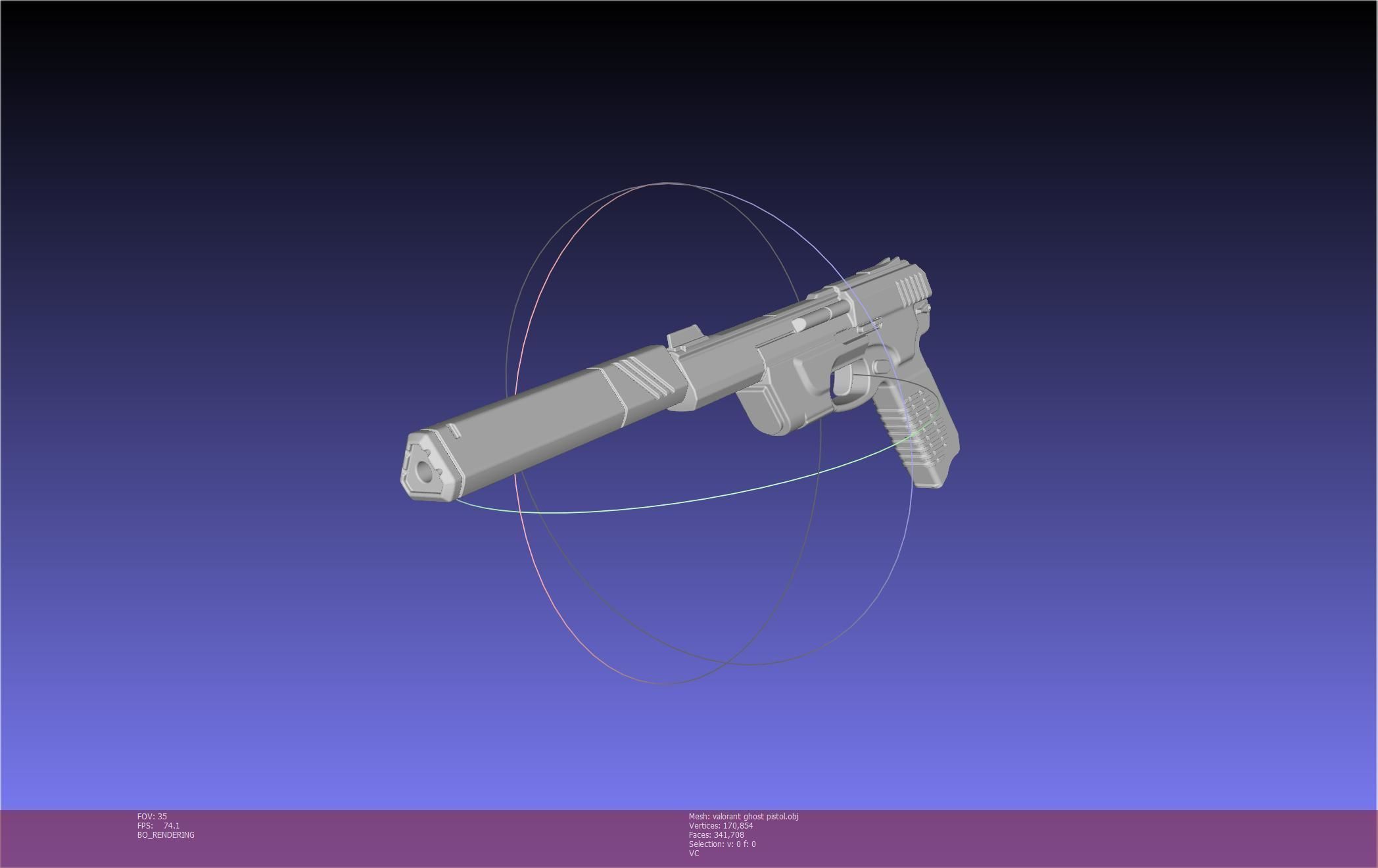 Valorant Ghost Pistol Basic Model 3D model_107