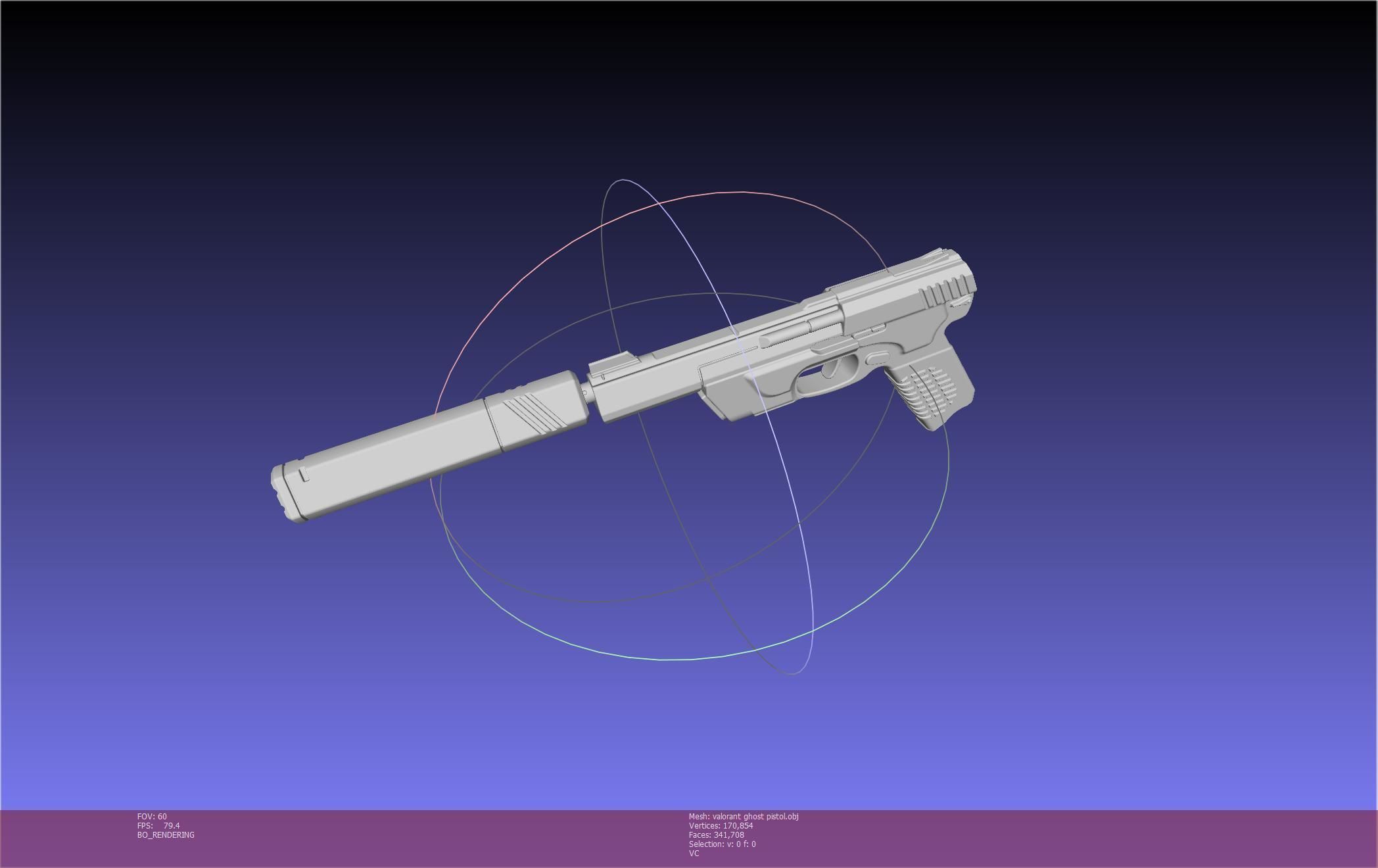 Valorant Ghost Pistol Basic Model 3D model_7