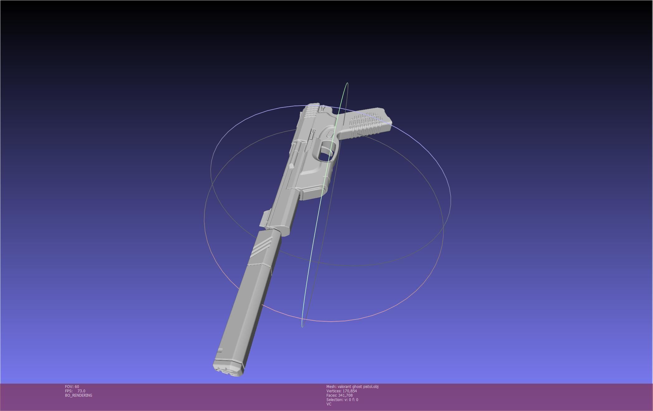 Valorant Ghost Pistol Basic Model 3D model_21