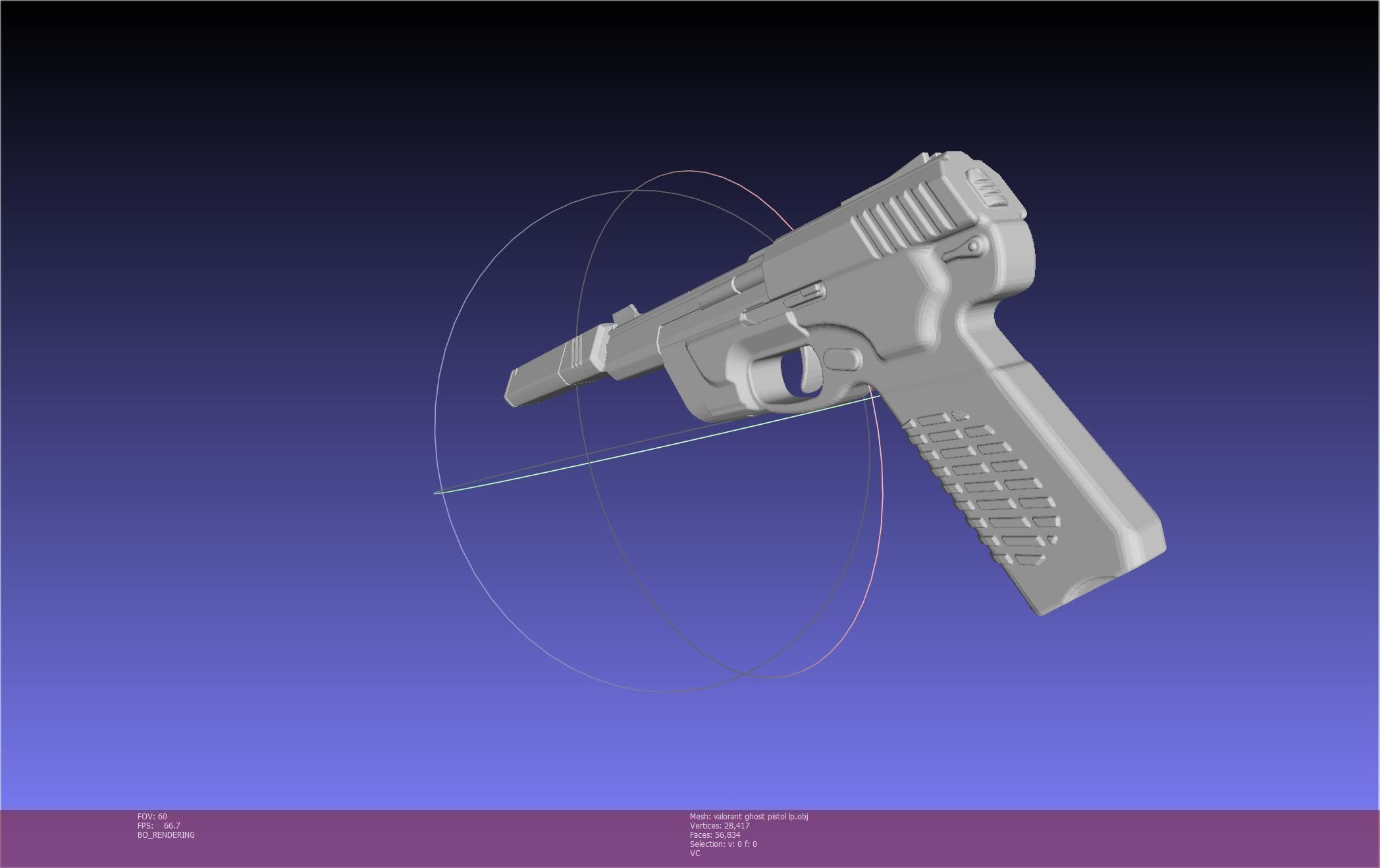 Valorant Ghost Pistol Basic Model 3D model_127