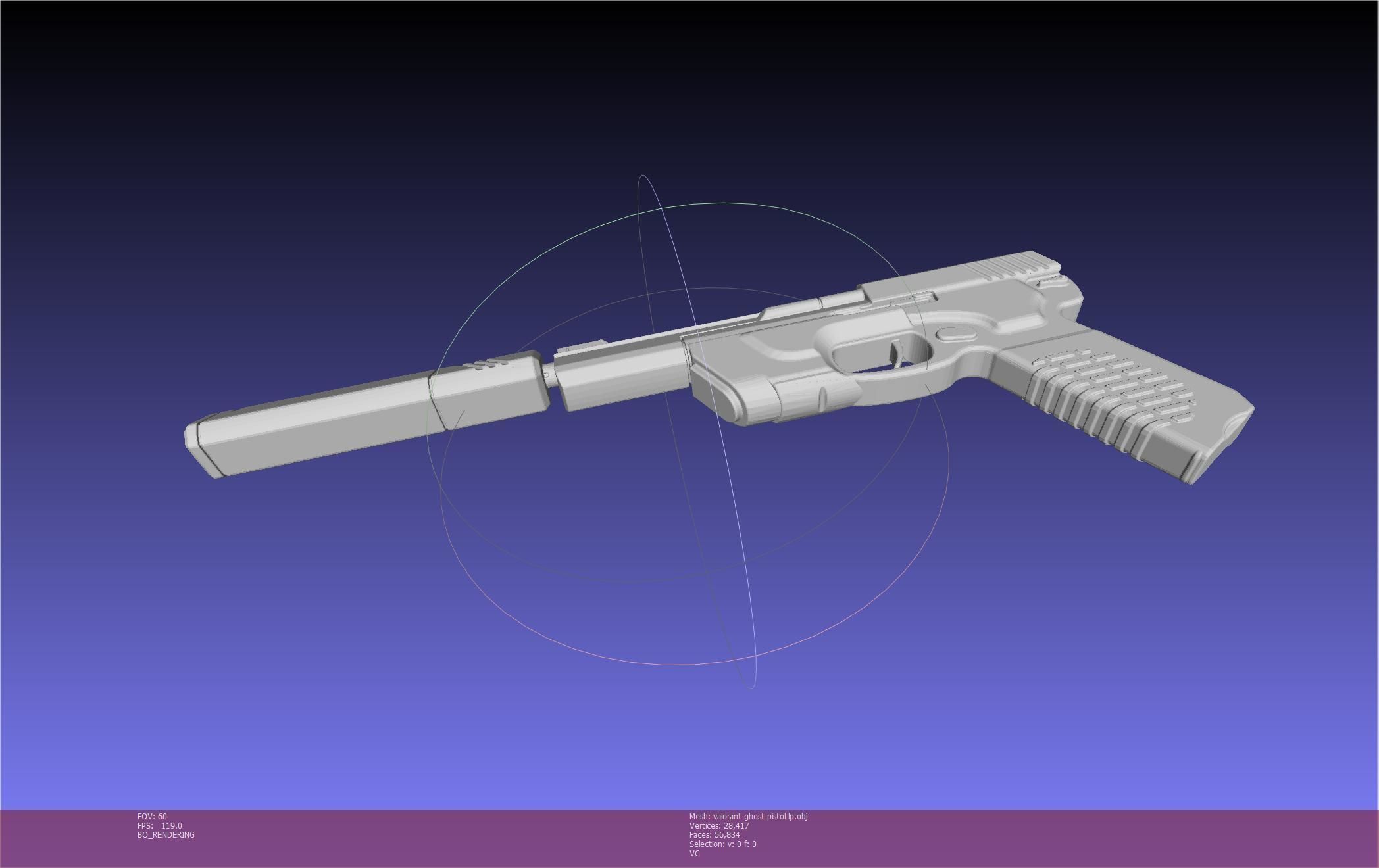 Valorant Ghost Pistol Basic Model 3D model_121
