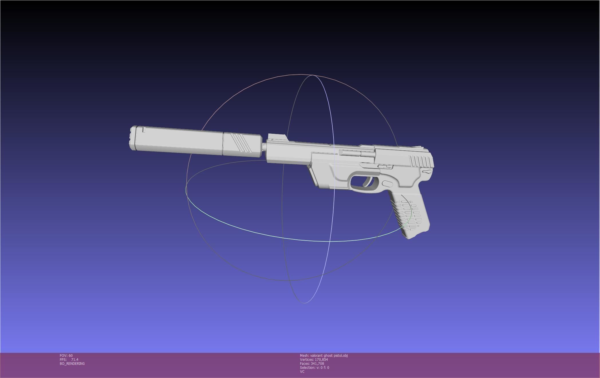 Valorant Ghost Pistol Basic Model 3D model_17