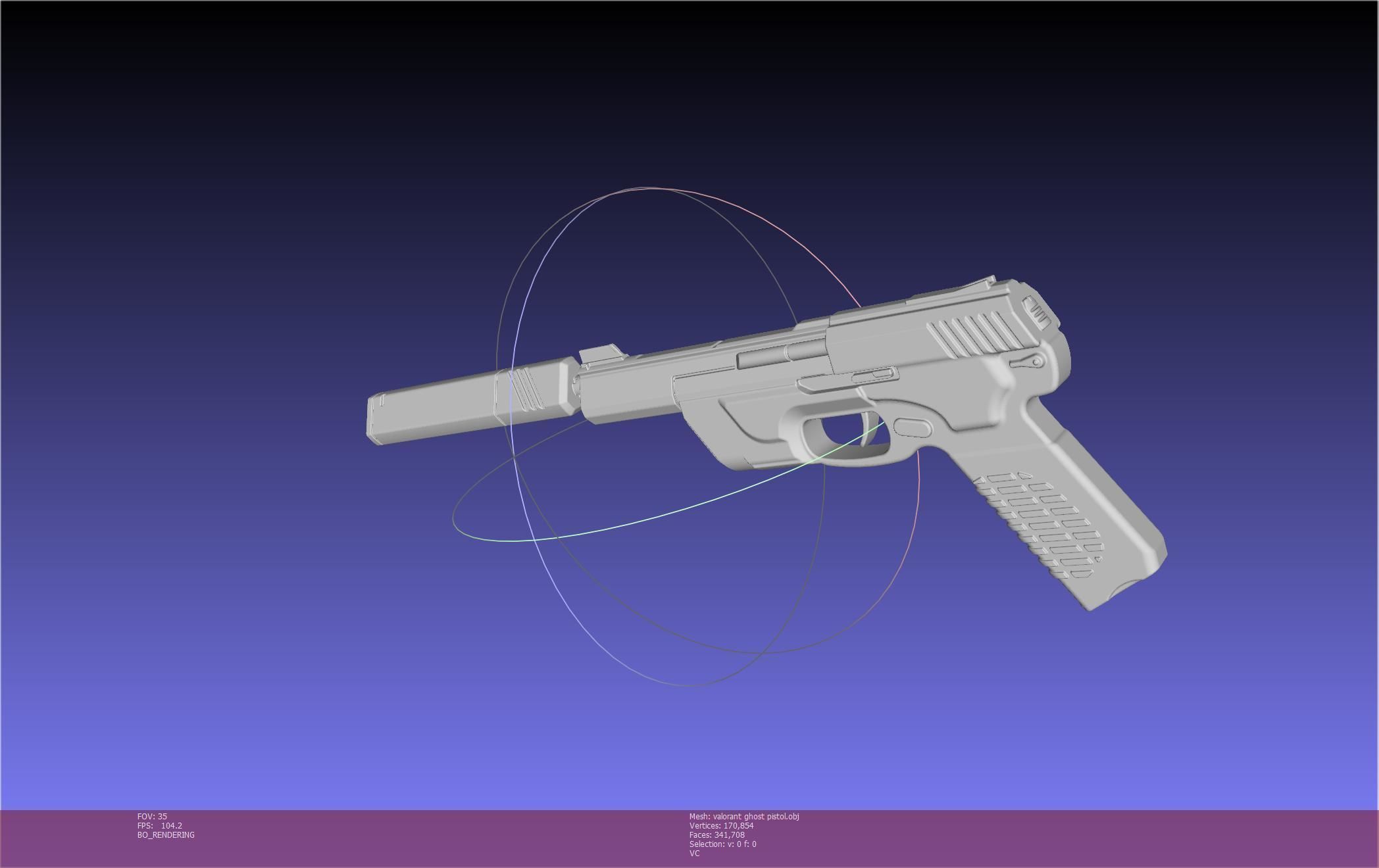 Valorant Ghost Pistol Basic Model 3D model_104