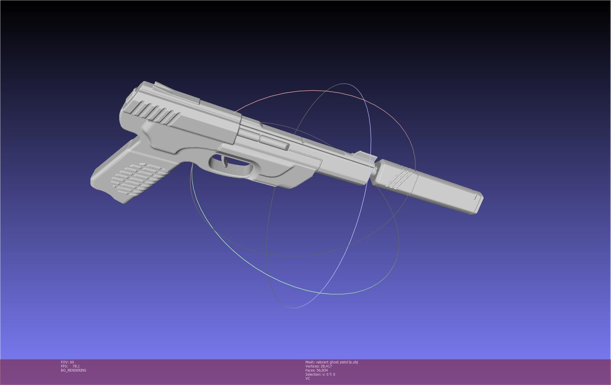 Valorant Ghost Pistol Basic Model 3D model_124