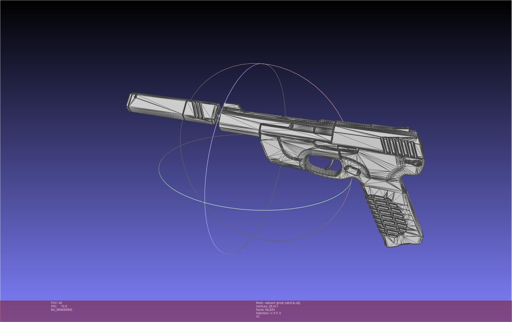 Valorant Ghost Pistol Basic Model 3D model_133