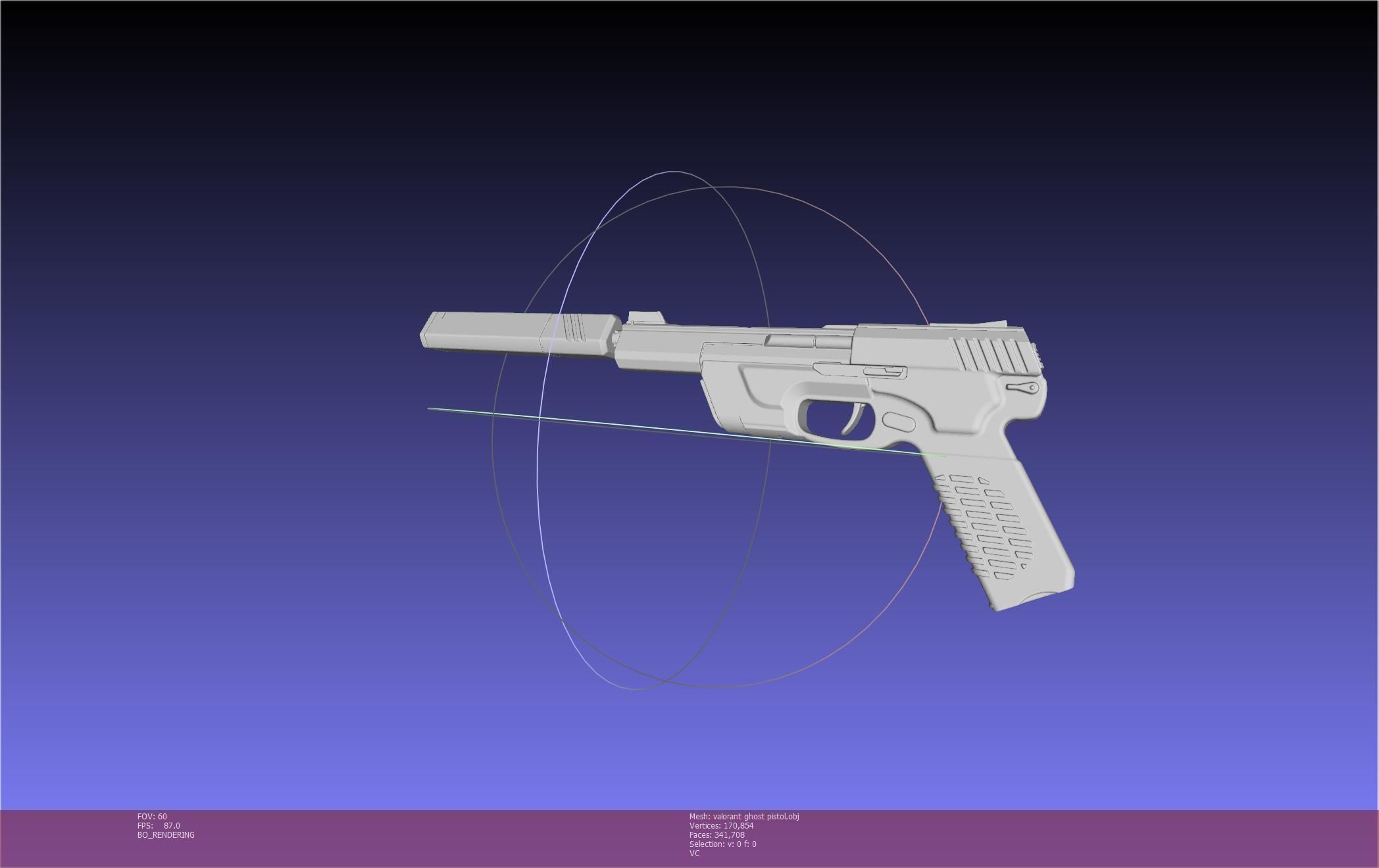 Valorant Ghost Pistol Basic Model 3D model_10