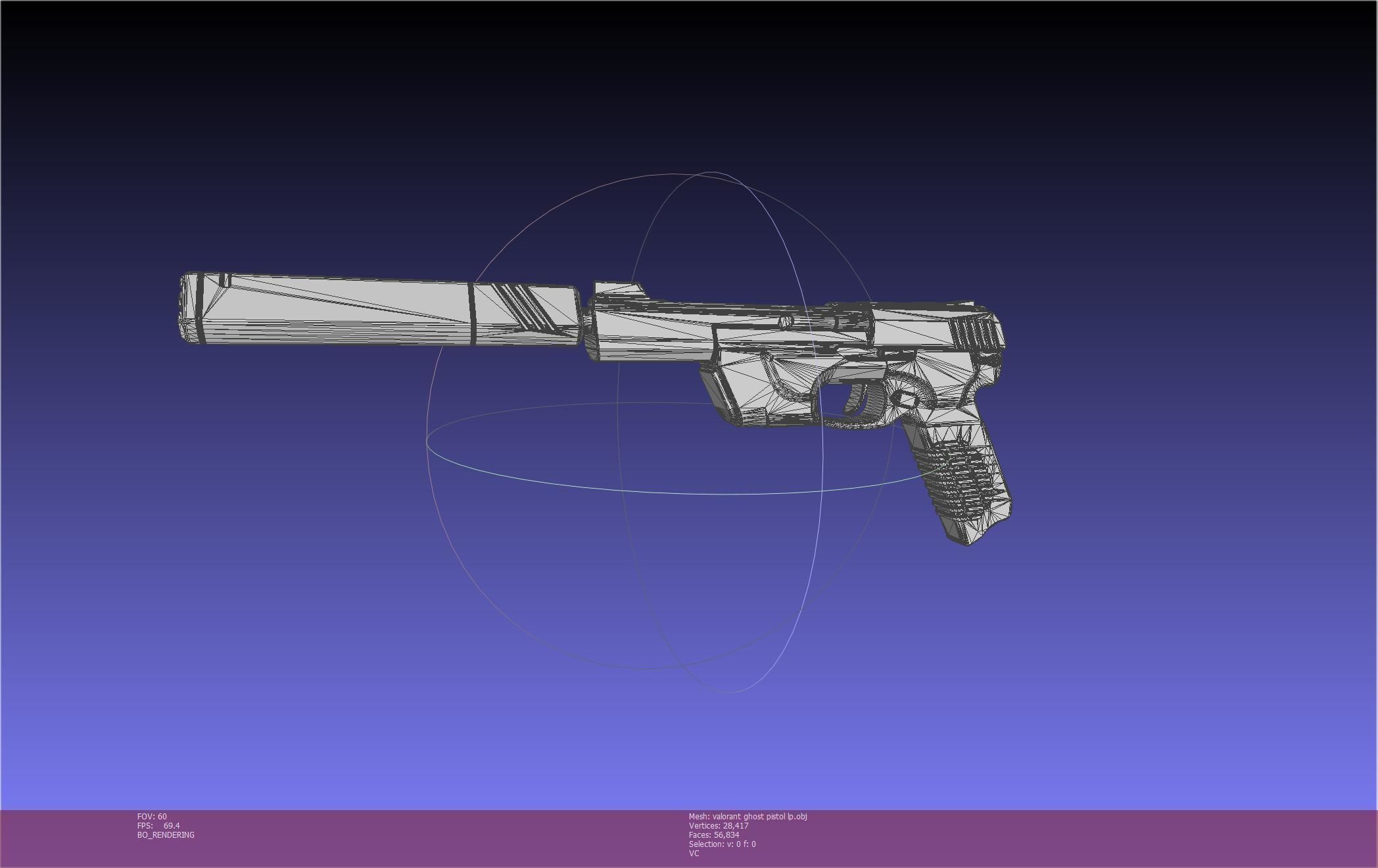 Valorant Ghost Pistol Basic Model 3D model_128