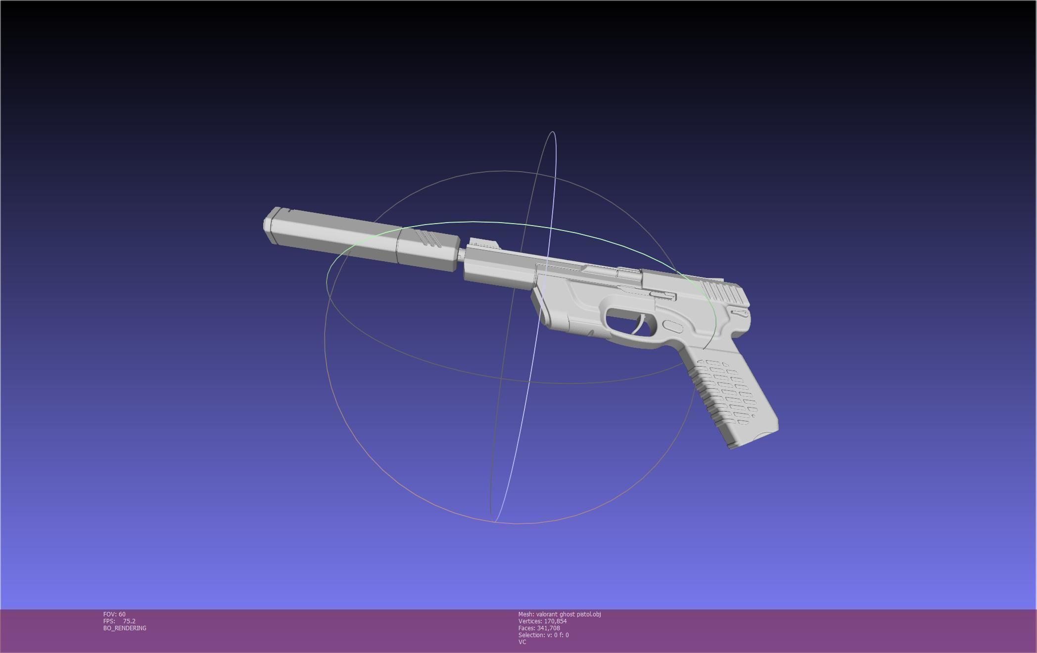 Valorant Ghost Pistol Basic Model 3D model_16