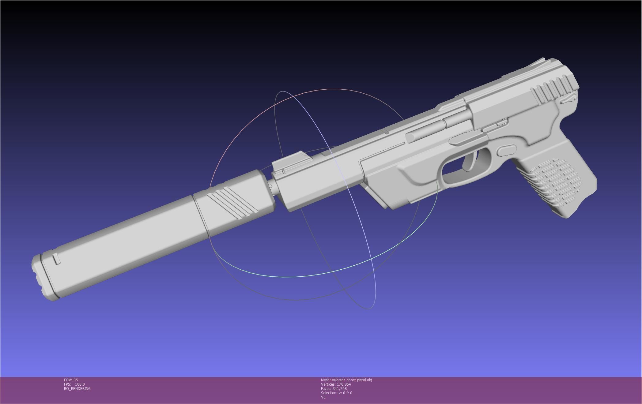 Valorant Ghost Pistol Basic Model 3D model_100