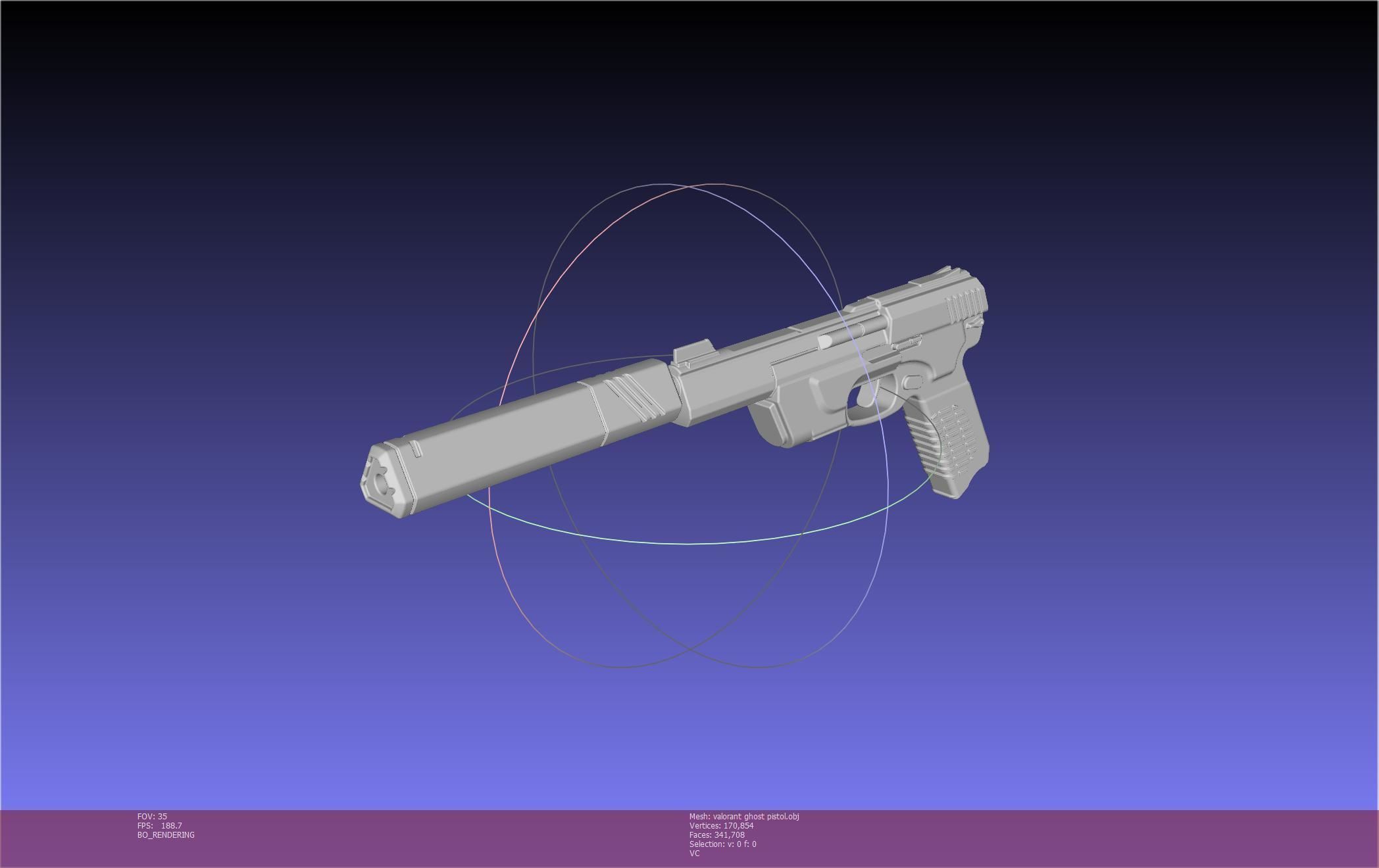 Valorant Ghost Pistol Basic Model 3D model_111