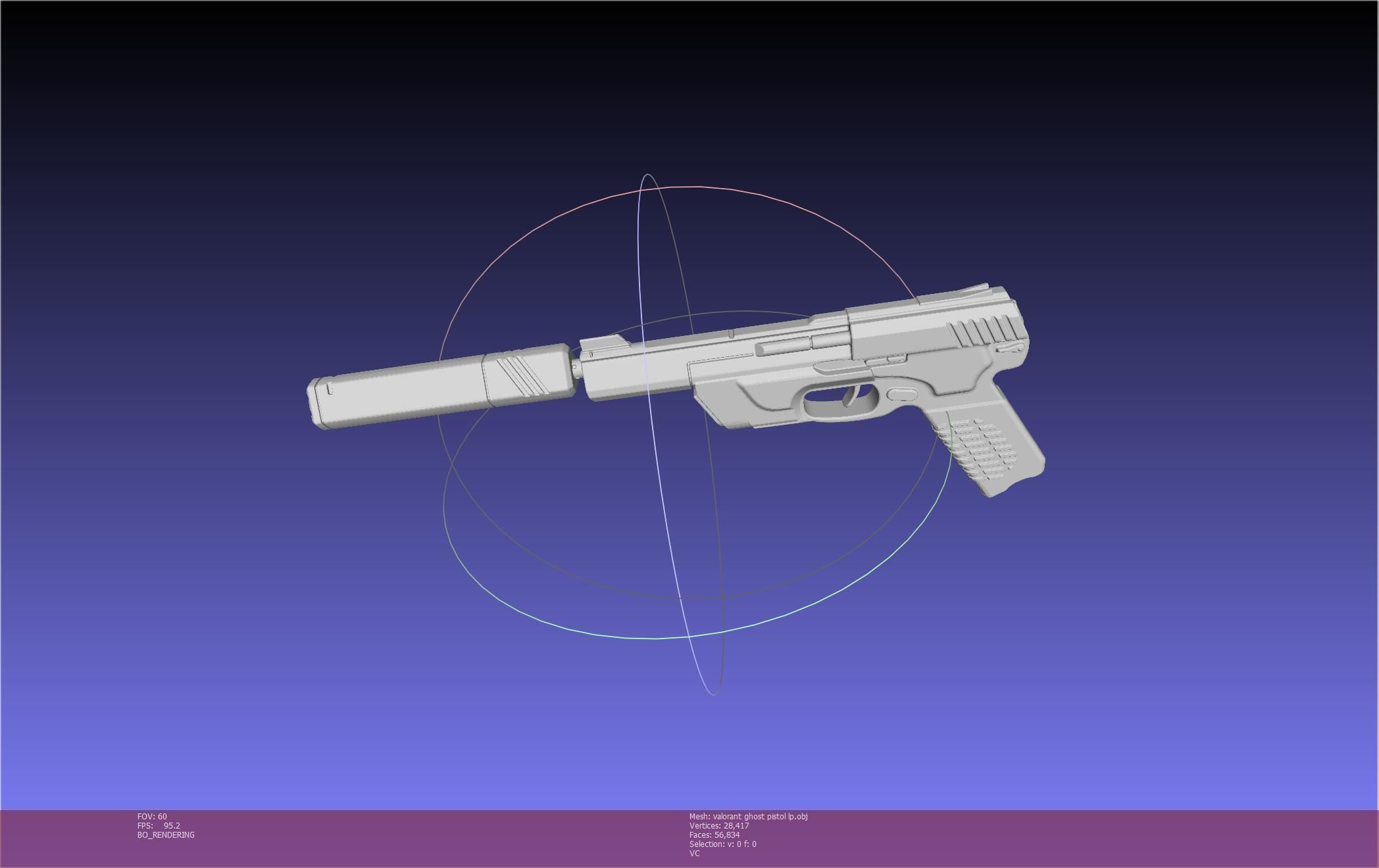 Valorant Ghost Pistol Basic Model 3D model_116