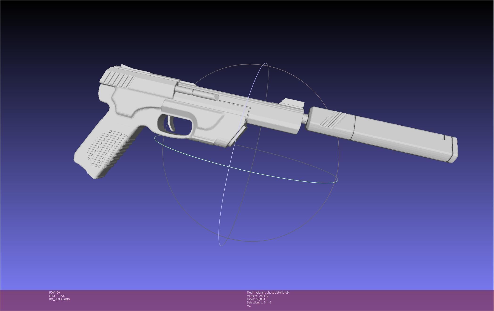 Valorant Ghost Pistol Basic Model 3D model_123